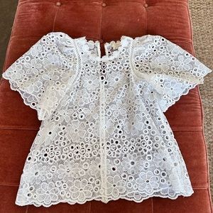 Kate spade eyelet blouse small